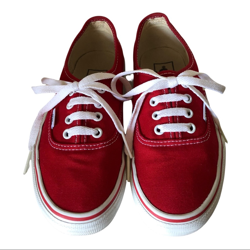 Vans - Authentic Sneakers in Red 6.5